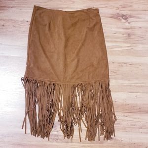 NWT Fringe Rodeo Western Skirt Medium
